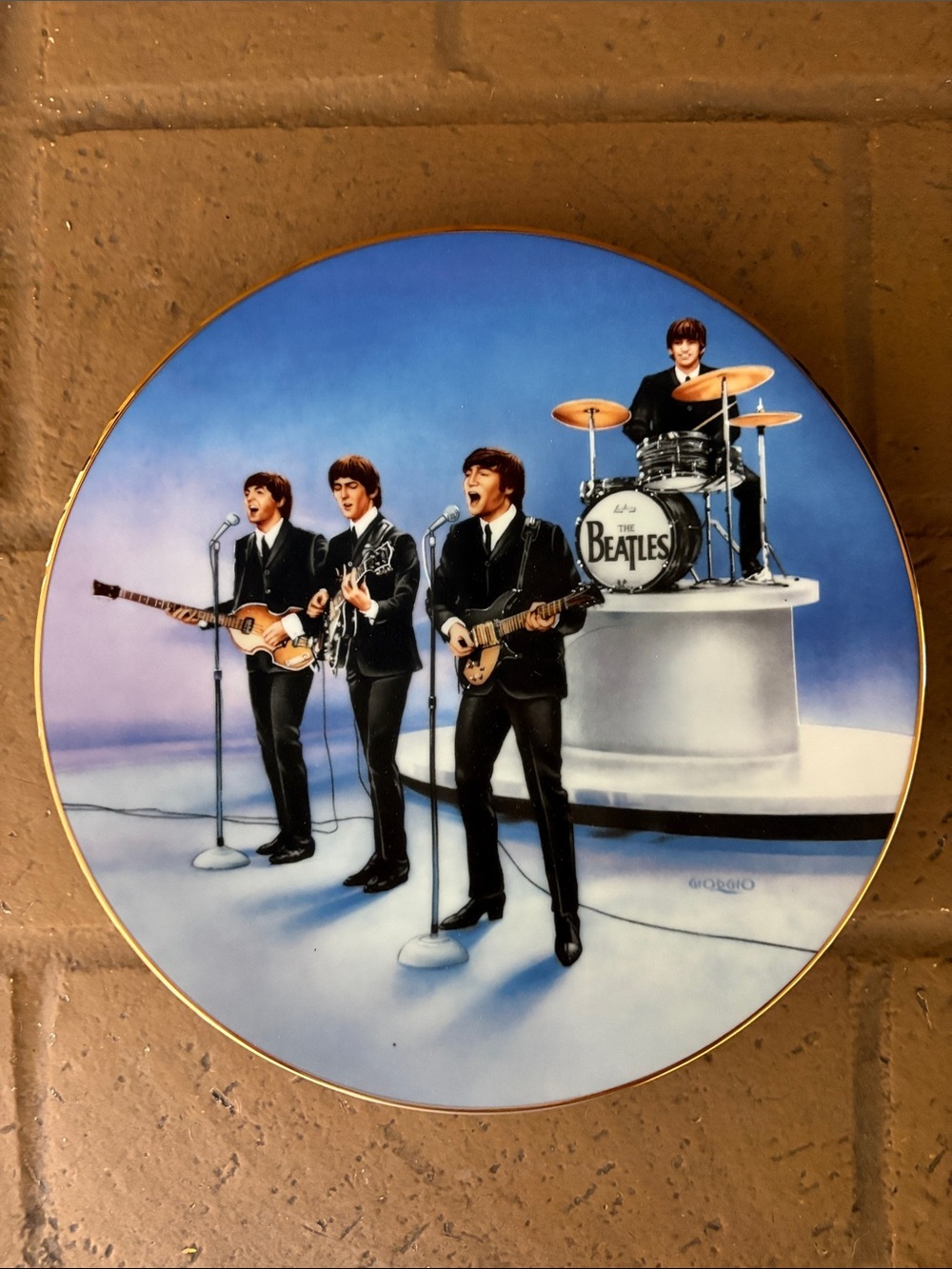Vintage 1991 Bradford Exchange The Beatles Live in Concert Collector’s Plate